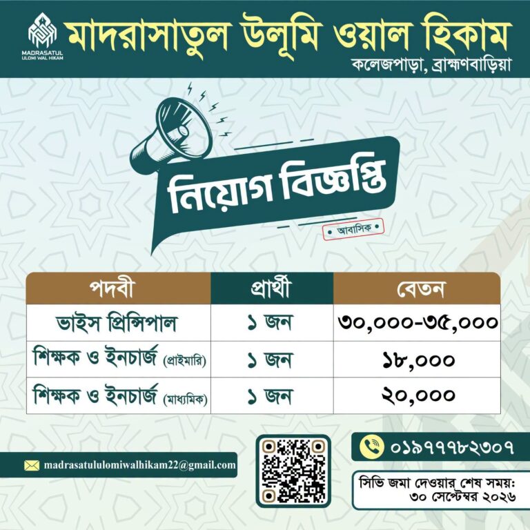 #আইআইটি নিম্নোক্ত পদে যোগ্য, দক্ষ ও দায়িত্বশীল প্রার্থী নিয়োগ দেওয়া হবে।