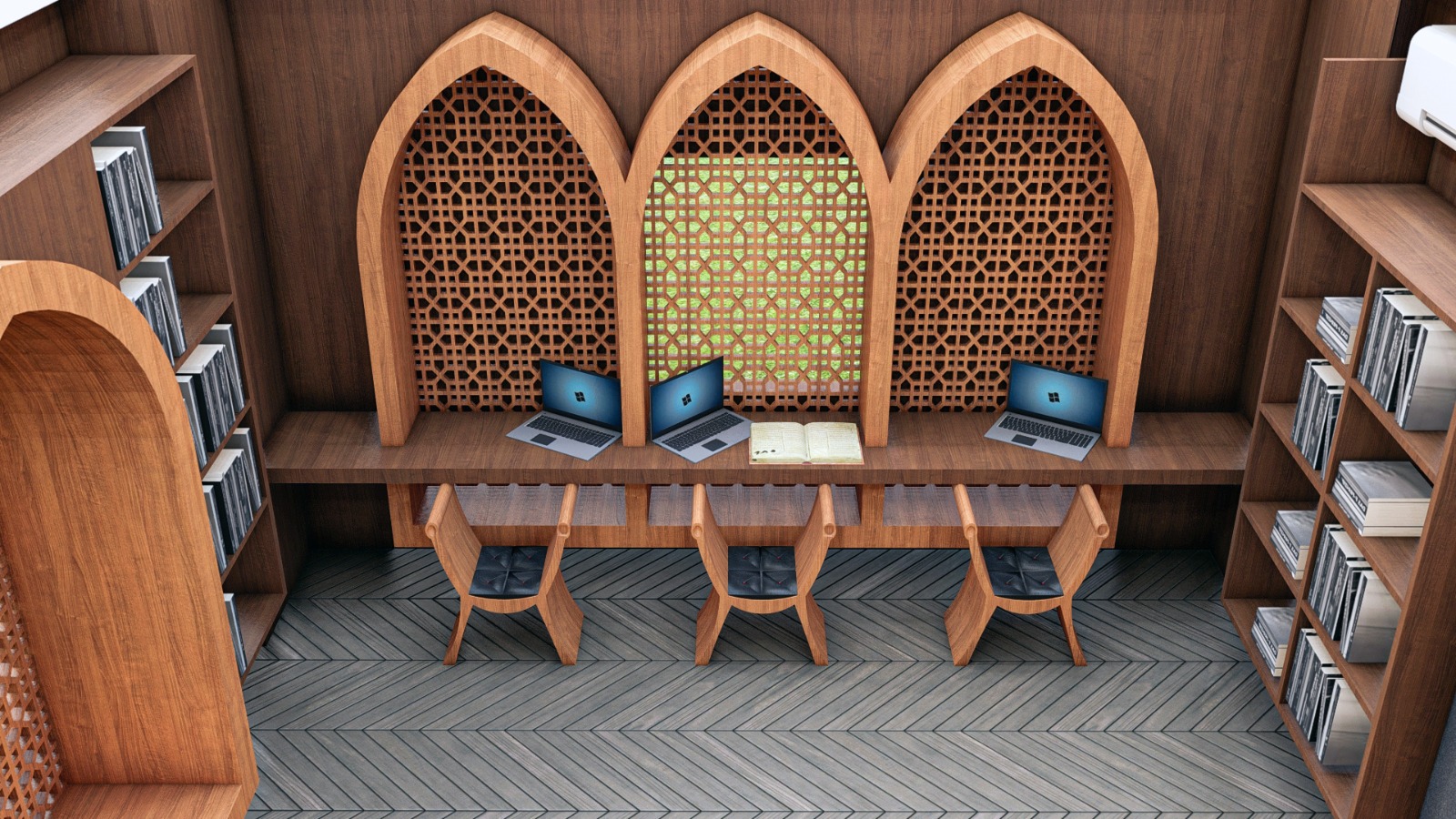 Darul Hikmah Library reading environment
